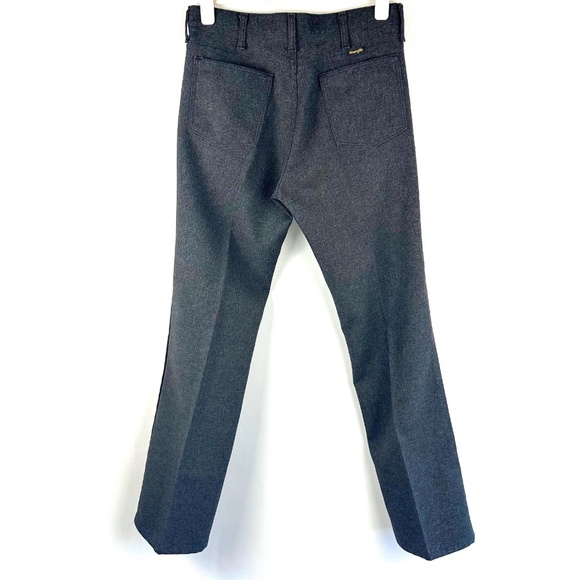 Wrangler Other - Vintage 1970’s Wrangler Men’s Regular Fit Dress Pants in Dark Grey • 33W x 32L